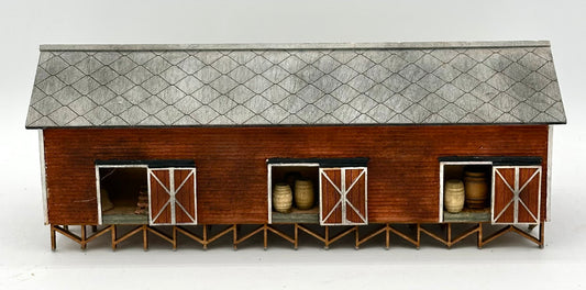 HO Scale Laser Cut Wood, Painted/Weathered Storage Shed/Barn Fully Assembled