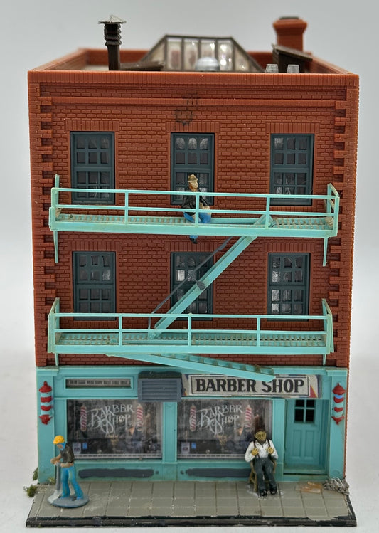 AHM HO Scale 5738 "Uncle Joe's " Barber Shop Fully Assembled