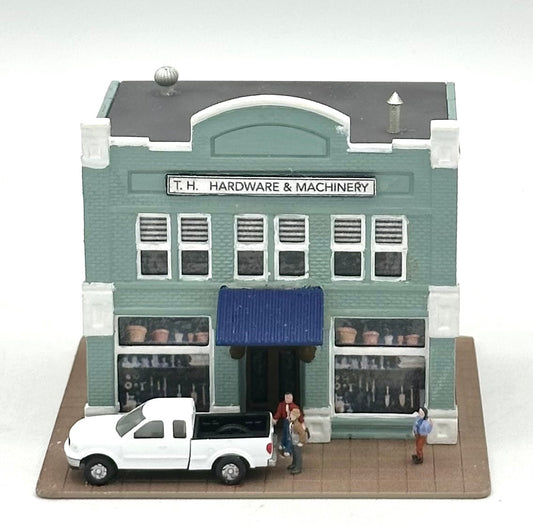 DPM N Scale Fully Assembled "T.H. Hardware & Machinery" Store Lighted