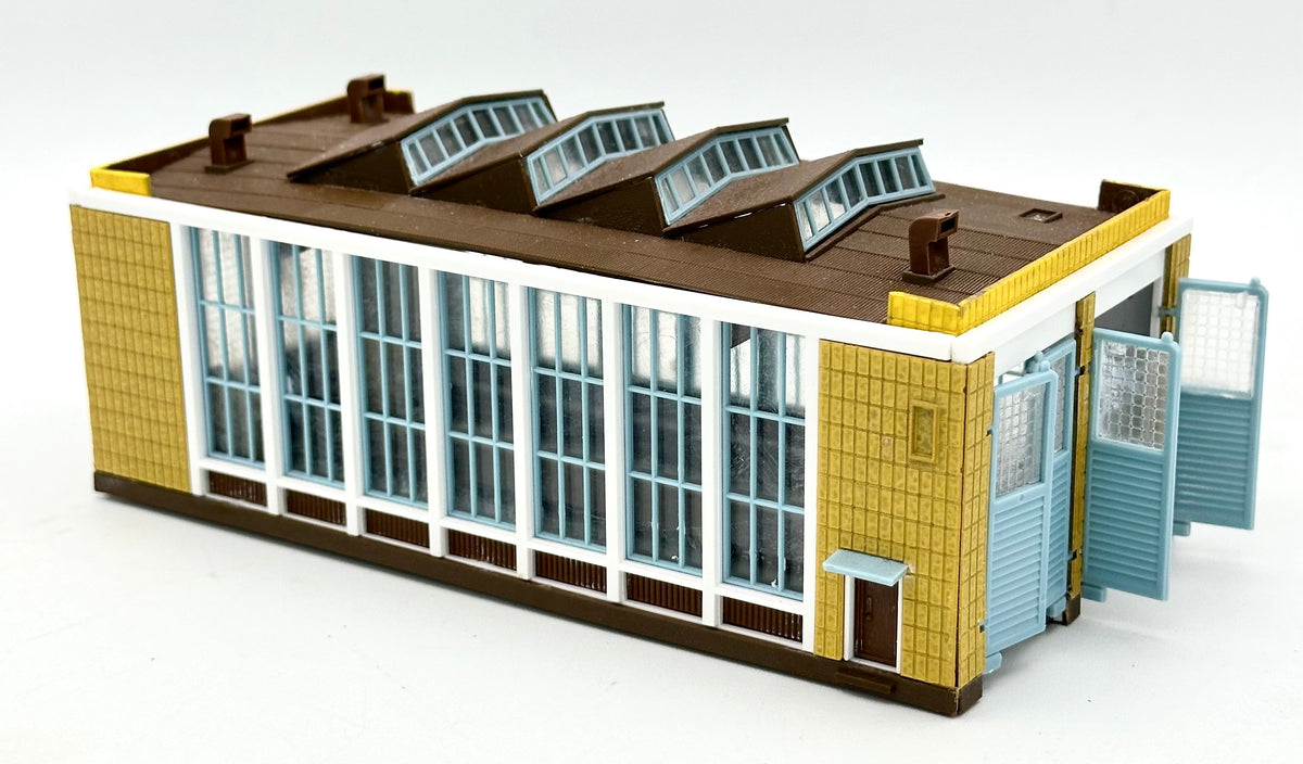 Vollmer N Scale 47605 Modern E-Loco Shed, Double Track Fully assembled