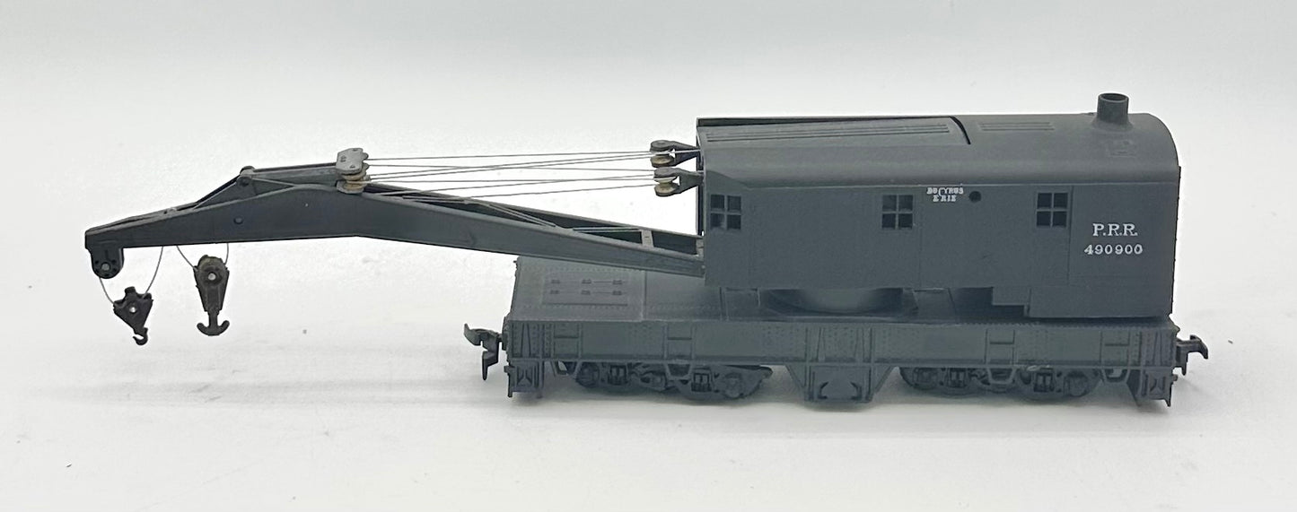 Athearn HO Scale Pennsylvania 200 ton Wrecking Crane Cab/Jib Move.