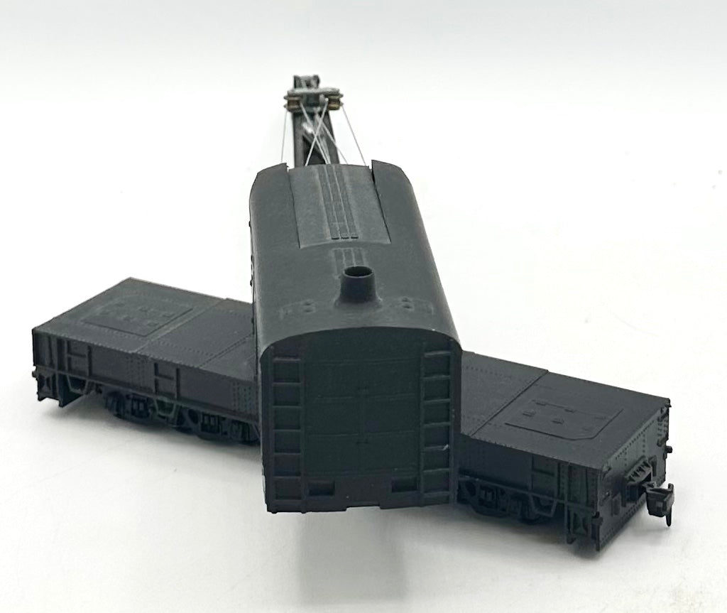 Athearn HO Scale Pennsylvania 200 ton Wrecking Crane Cab/Jib Move.