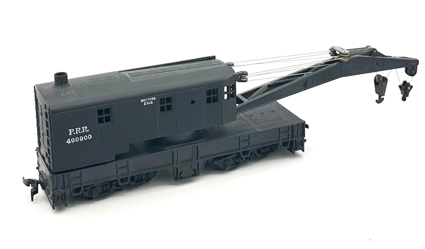 Athearn HO Scale Pennsylvania 200 ton Wrecking Crane Cab/Jib Move.