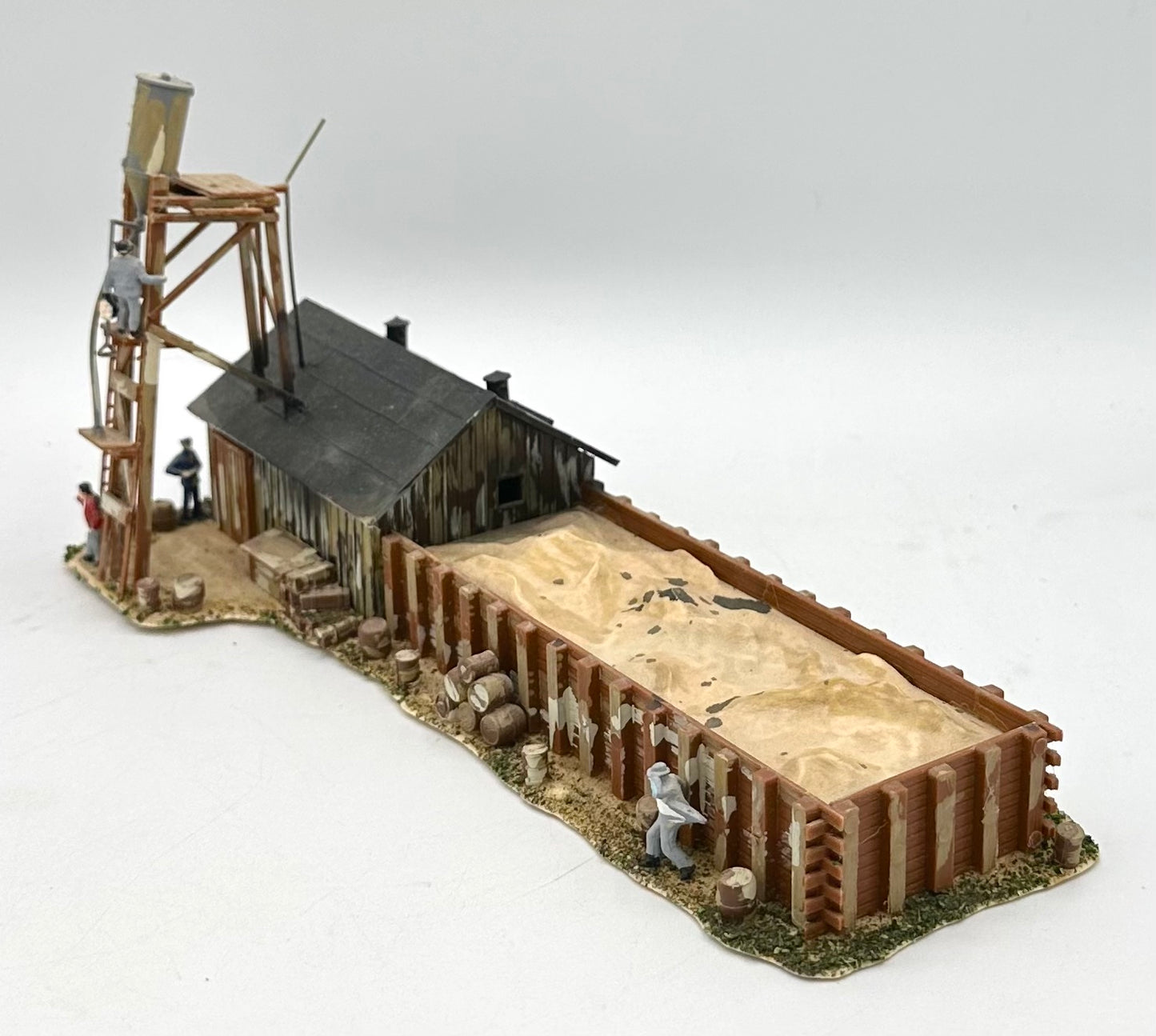 Pola HO Scale Custom Painted/Weathered Trackside Sandhouse Drying Facility