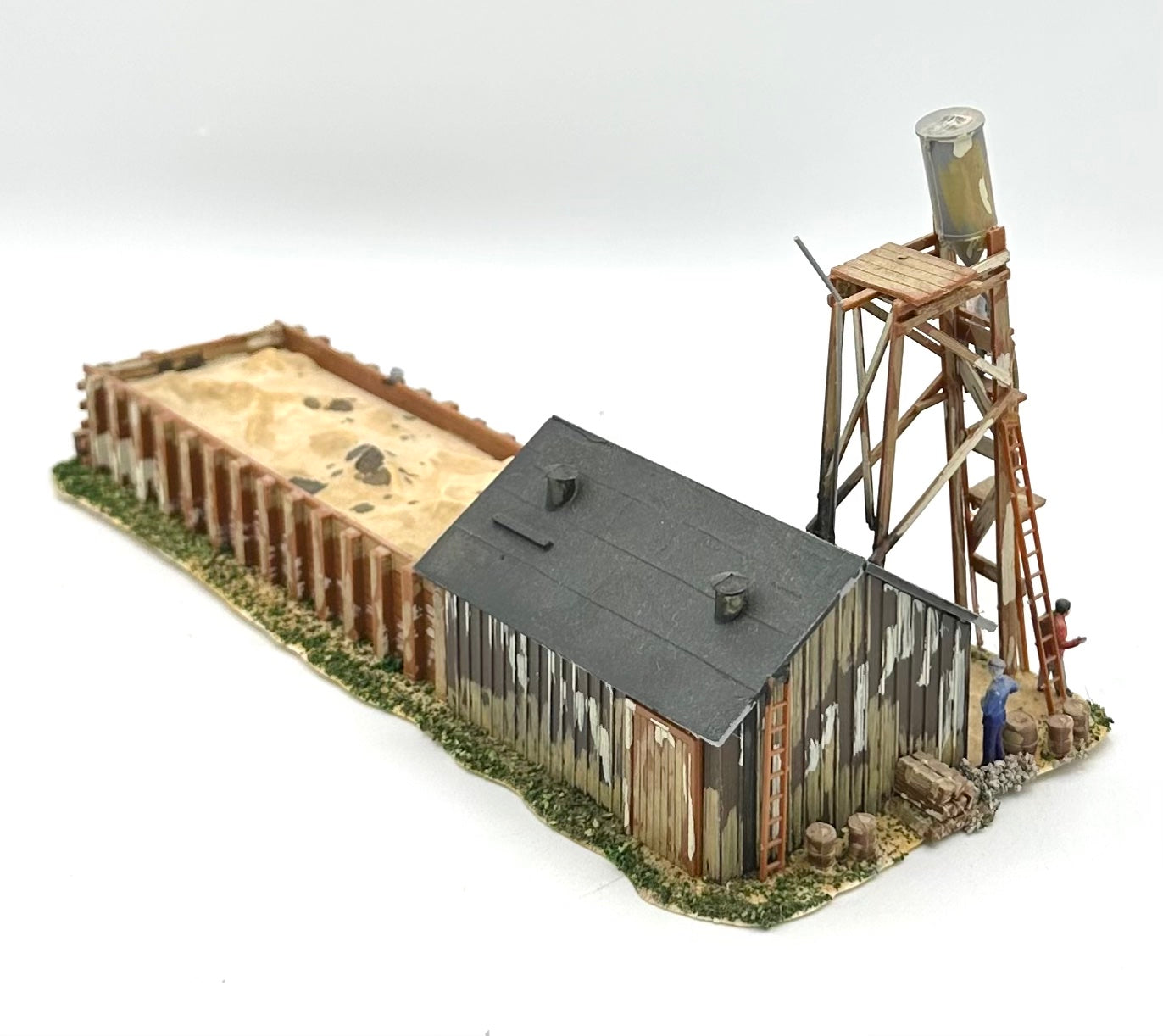 Pola HO Scale Custom Painted/Weathered Trackside Sandhouse Drying Facility