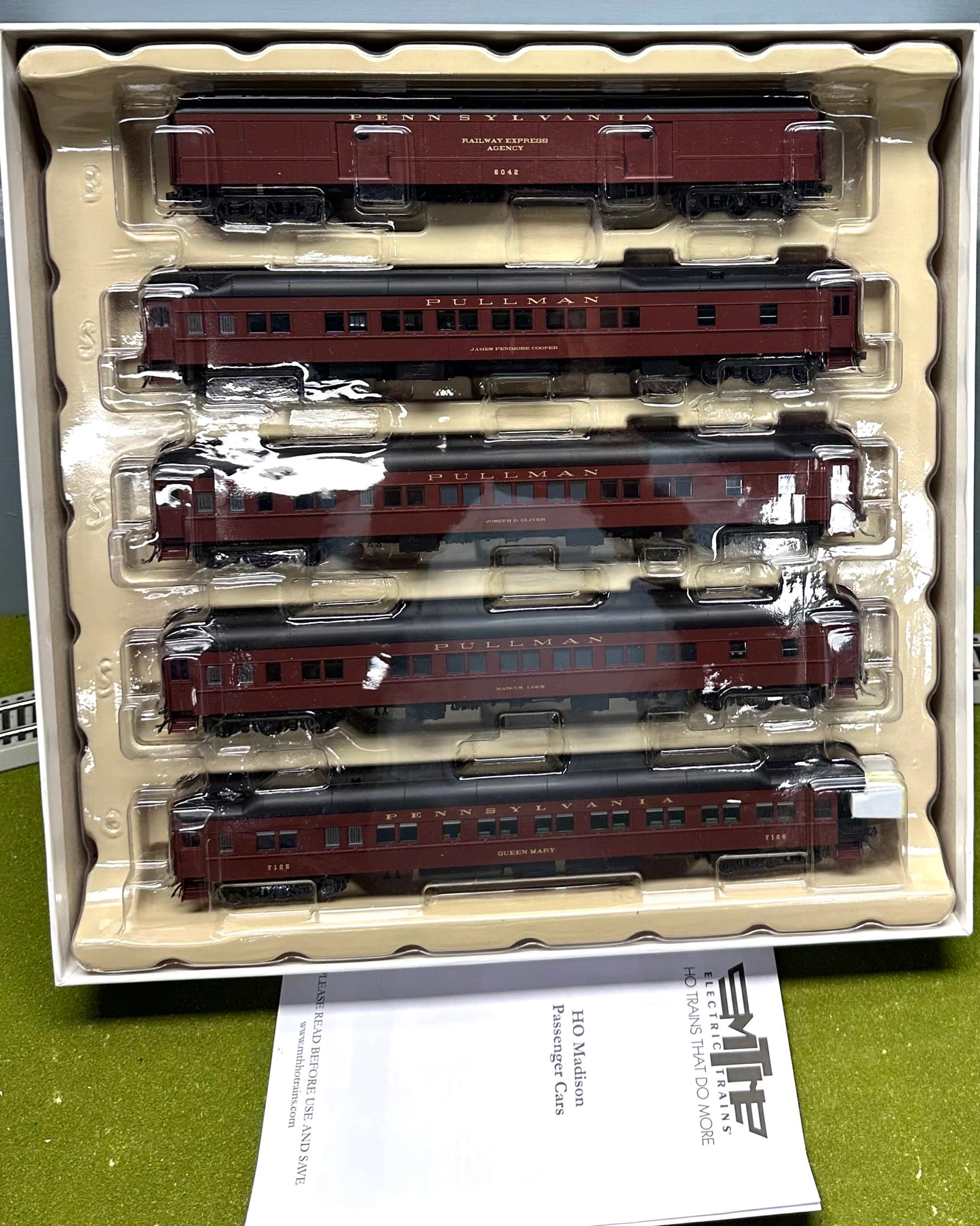 MTH HO 80-40001 HeavyWeight Pennsylvania Passenger Cars 6-Car Set