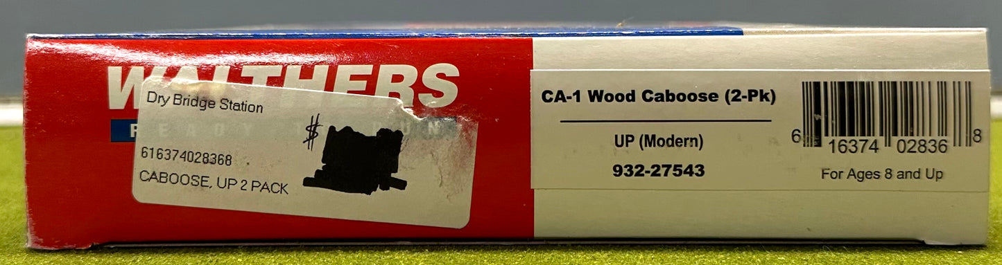 Walthers HO 932-27543 Union Pacific(Modern) CA-1 Wood Caboose 2 Pack