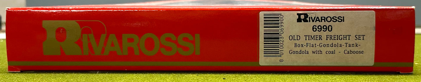 RivaRossi 6990 HO Old Timer Freight 6 Car Set Box/Gondola/Flat/Tank/Coal/Caboose