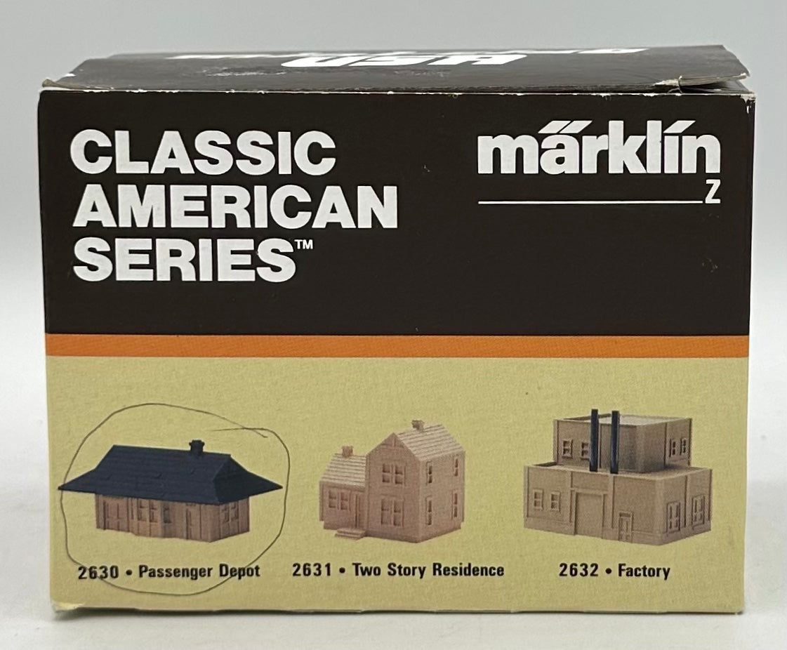 Marklin 2630 Z Scale Classic American Series "Passenger Depot" Resin Building