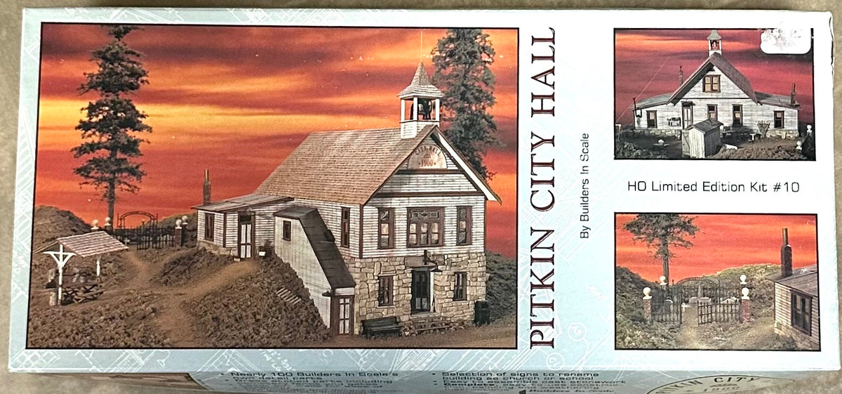Builders in Scale "Pitkin City Hall" HO Limited Edition Building KIT #10