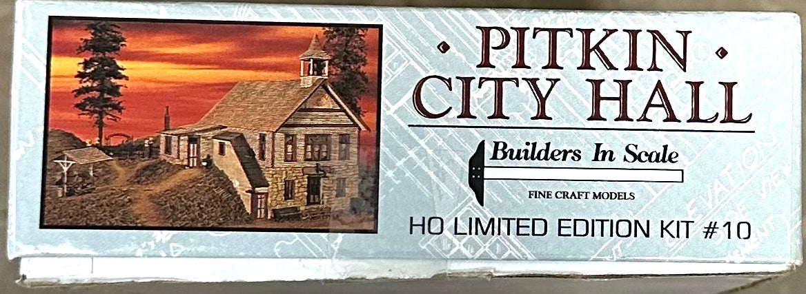 Builders in Scale "Pitkin City Hall" HO Limited Edition Building KIT #10