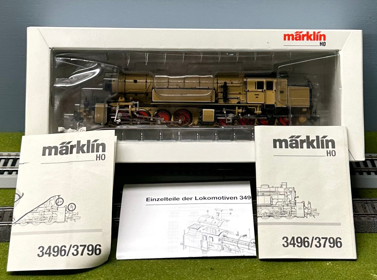 Marklin HO Rare 3496 DB BR 96 0-8-8-0 3-Rail Analog AC Steam Locomotive