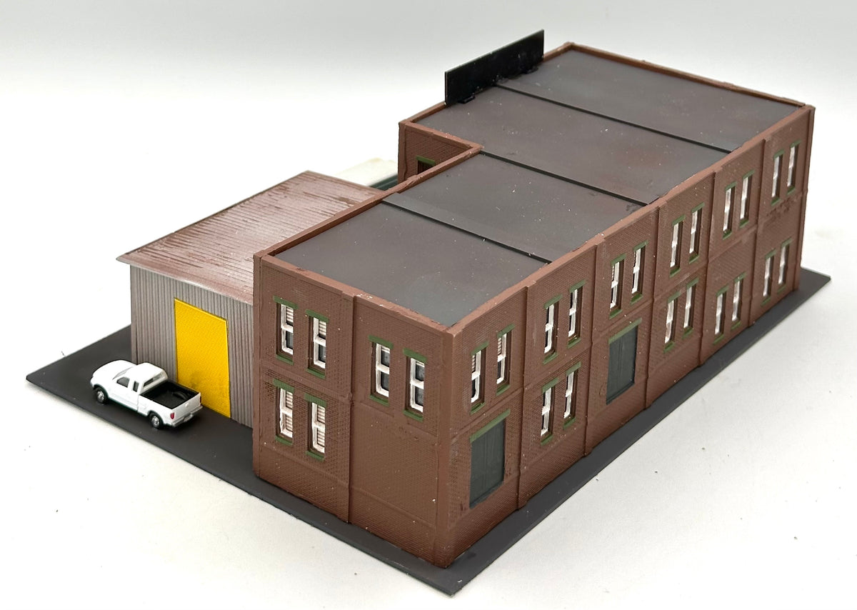Woodland Scenics N Scale Custom Built/ Painted "Trackside Distribution" New Diorama