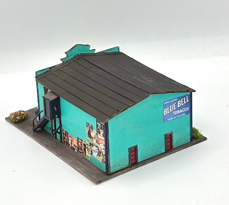 N Scale Laser Cut Custom Built/Painted Small Town Cinema Theater   Lighted