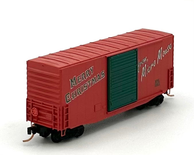 Micro Trains MTL N Scale 101 00 720 Micro Mouse 2012 Christmas 40' HC Box Car
