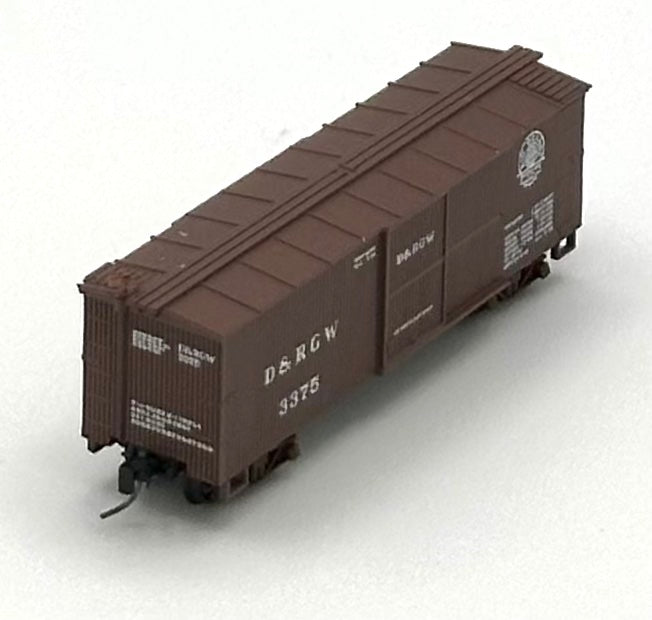 Micro Trains MTL 15101 Nn3 Narrow Gauge Durango & Silverton 30'Box Car&nbsp; D&SNG 3375