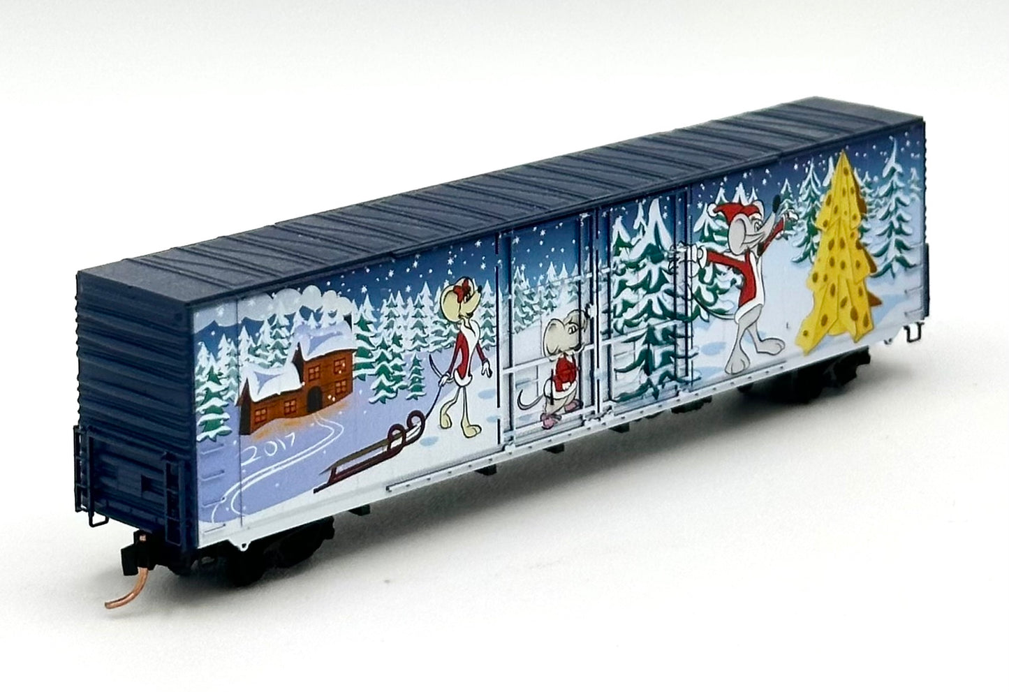 Micro Trains MTL N Scale 102 00 130 Micro Mouse 2017 Christmas 60'HC Box Car