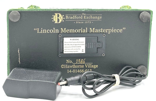 The Bradford Exchange ByHawthorne Village, "Lincoln Memorial Masterpiece" #0586 Lighted Display.