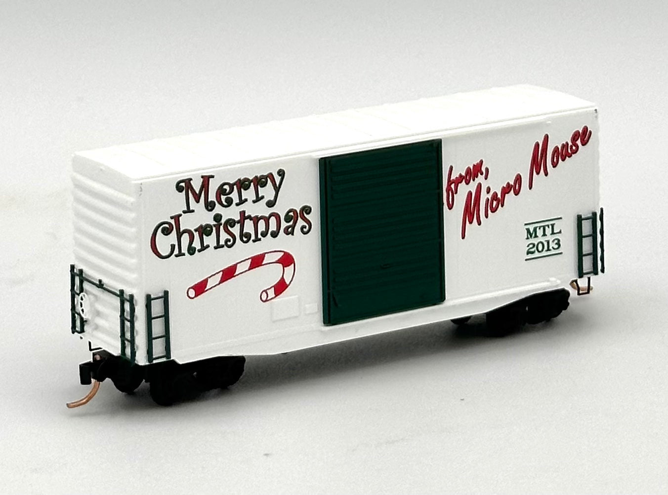Micro Trains MTL N Scale 101 00 730 Micro Mouse 2013 Christmas 40'HC Box Car