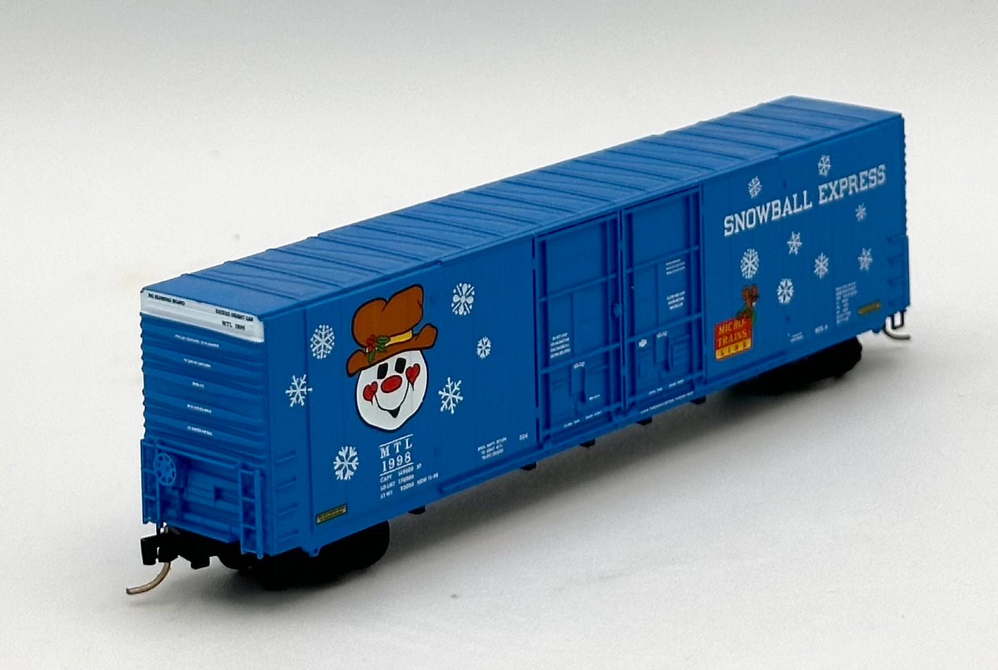Micro Trains MTL N Scale 102060 1998 Christmas Holiday 60' Box Car