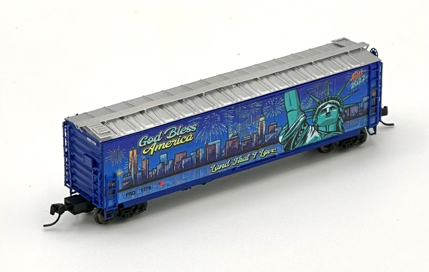 Atlas N Scale 4th July Holiday Special 2022 50 008 164 GA 50' RBL Boxcar