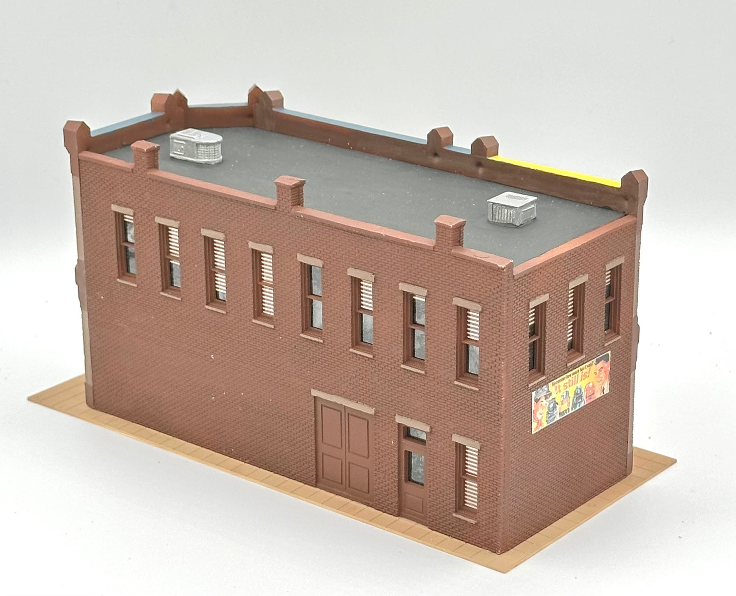 DPM #12100 HO Scale Custom Painted 2-Story "Seymour Block" Fully Assembled