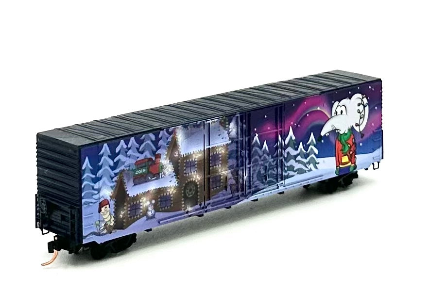 Micro Trains MTL N Scale 102 00 140 Micro Mouse 2018 Christmas 60' Box Car