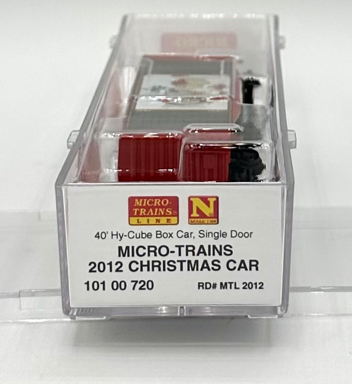 Micro Trains MTL N Scale 101 00 720 Micro Mouse 2012 Christmas 40' HC Box Car