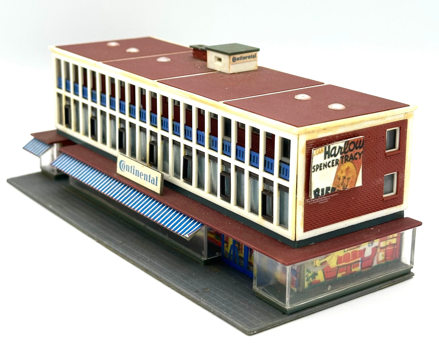 Kibri N Scale 3-Story Modern Continental Hotel Building, Fully Assembled