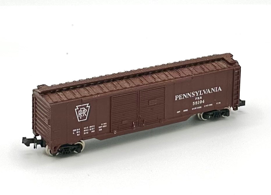 Atlas N Scale  Pennsylvania  Steel Sided  Double Door Boxcar 58104