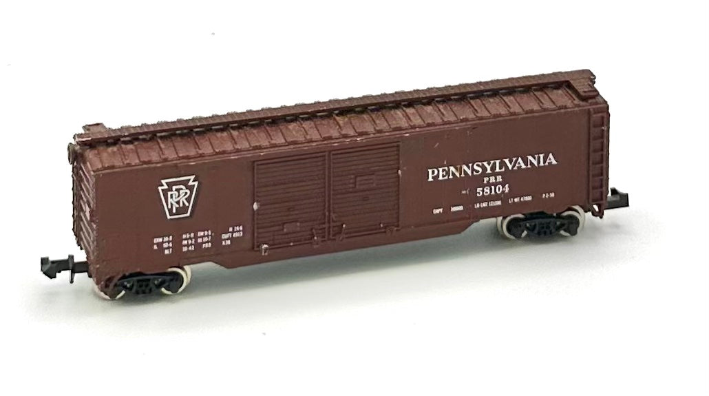 Atlas N Scale  Pennsylvania  Steel Sided  Double Door Boxcar 58104