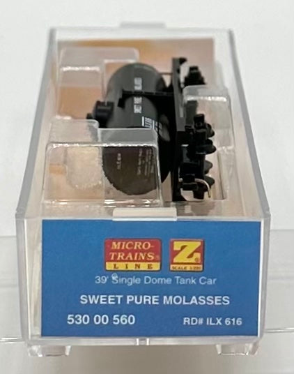 Micro Trains MTL Z Scale 530 00 560 Sweet Pure Molasses 39' Single Dome Tank Car Car