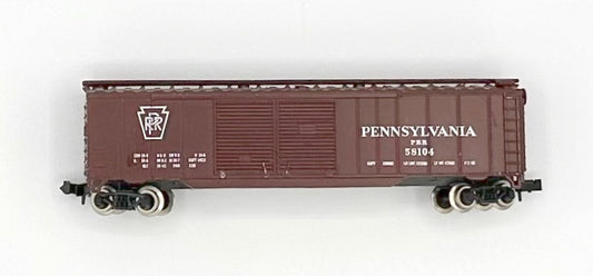 Atlas N Scale  Pennsylvania  Steel Sided  Double Door Boxcar 58104