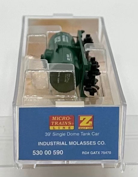 Micro Trains MTL Z Scale 530 00 590  Industrial Molasses Co. 39' Single Dome Tank Car