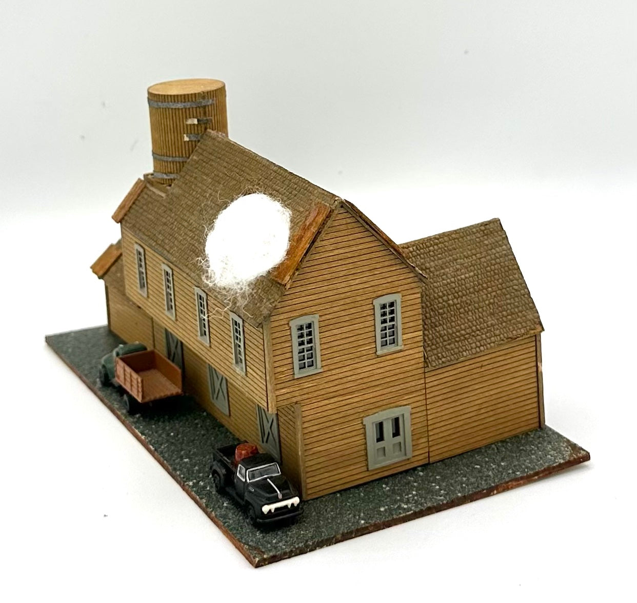 N Scale Custom Wooden  "Berghoff Brewery," Diorama