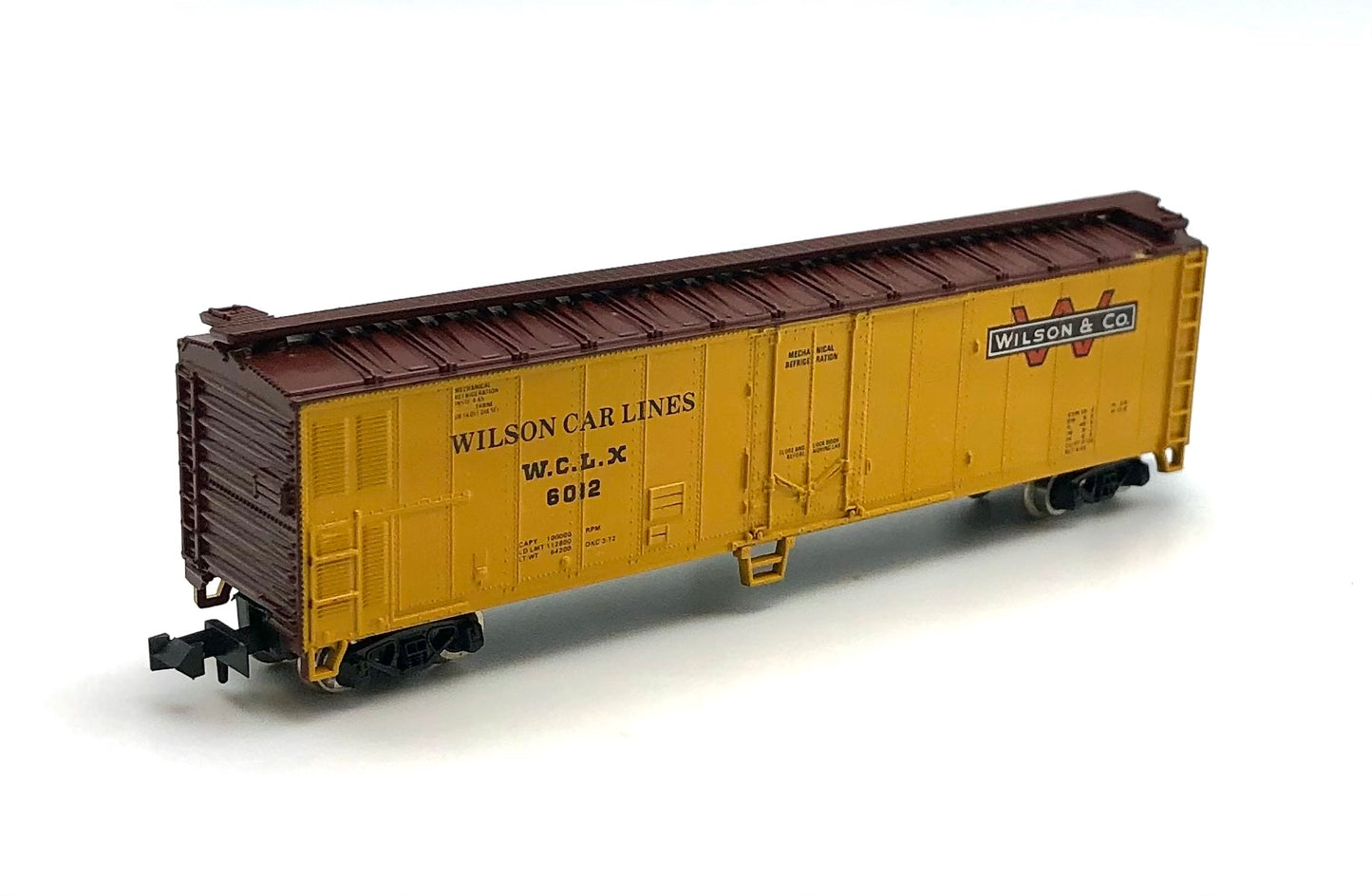 Atlas N Scale Wilson Car Lines 50' Mech. Reefer Car WCLX 6012