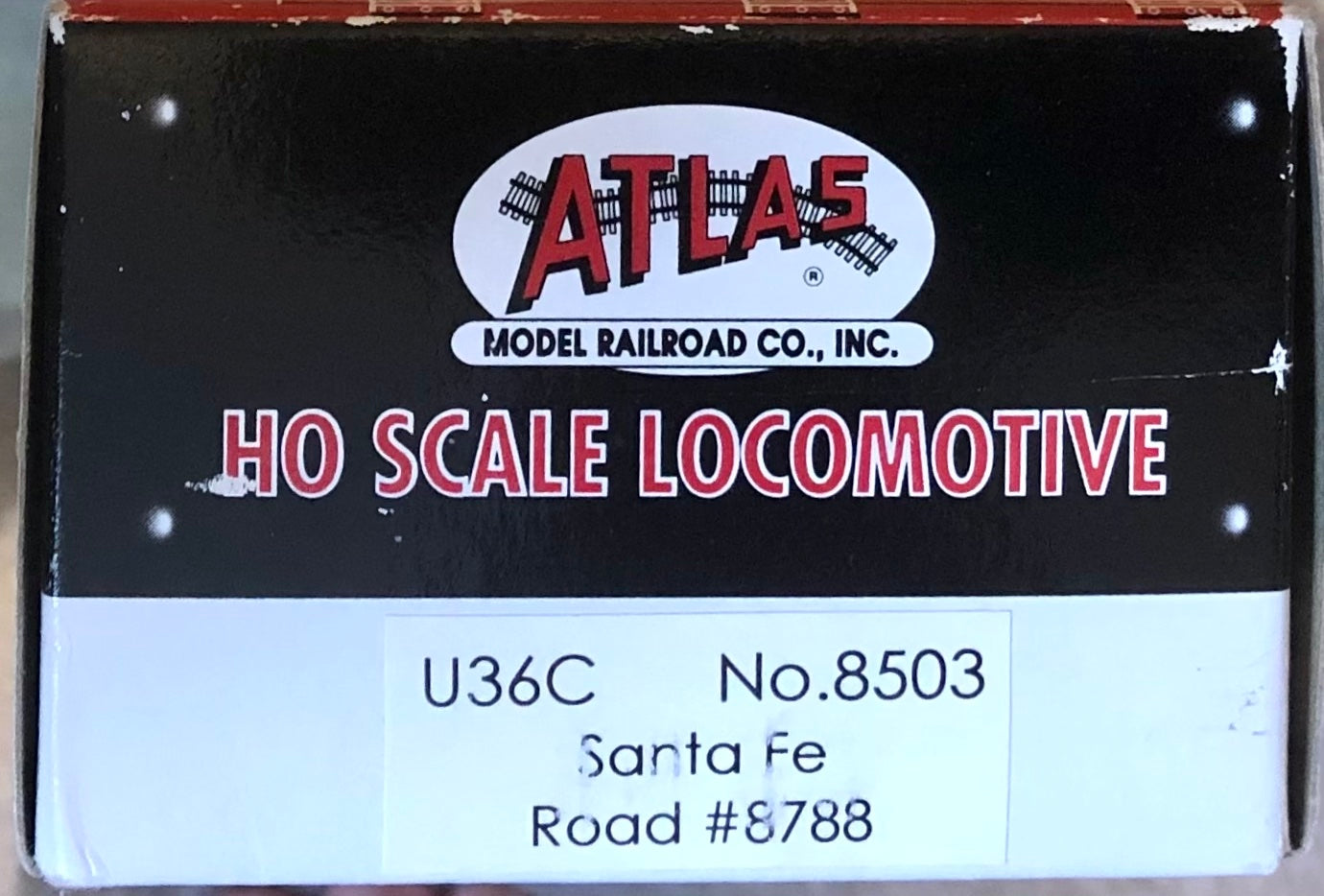 Atlas HO Scale 8503 Santa Fe U36C 8788 Locomotive