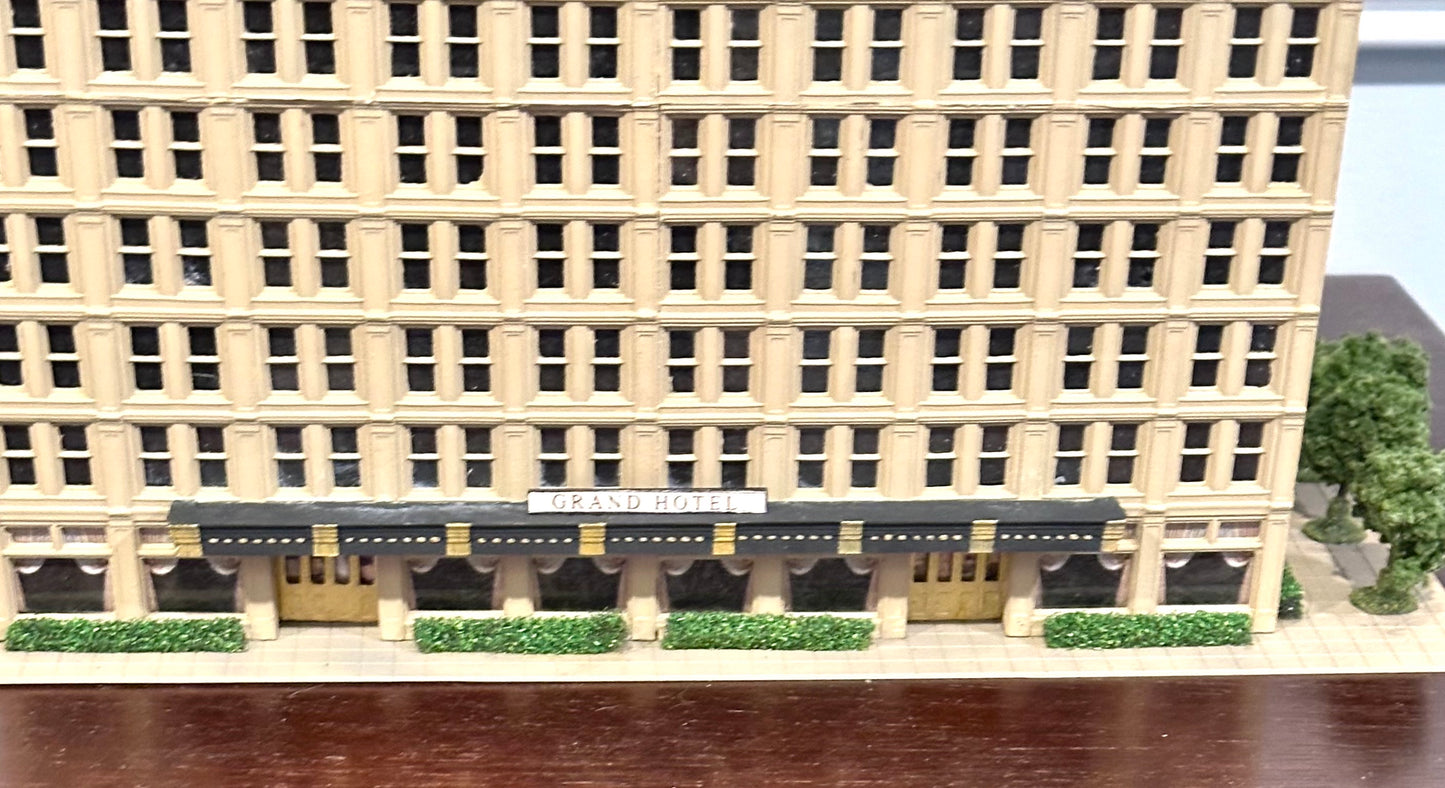 One-Of-Kind N Scale Custom Built/Painted 13 Story Tower " Grand Hotel" Tall Building