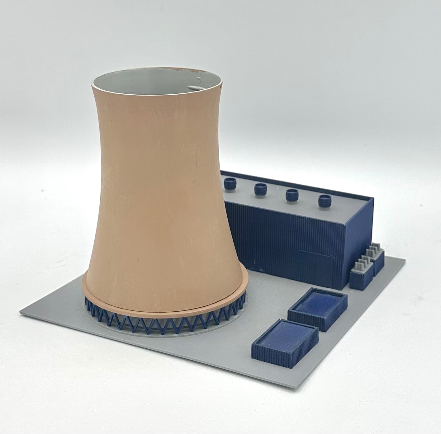 Heljan N Scale 3 mile Island Nuclear Power Plan Pre Meltdown 1979. Custom Painted