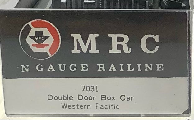 MRC N Scale 7031 Western  Pacific WP1953 50' Double  Door Boxcar