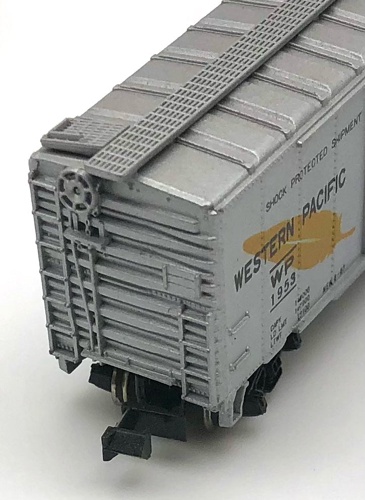 MRC N Scale 7031 Western  Pacific WP1953 50' Double  Door Boxcar