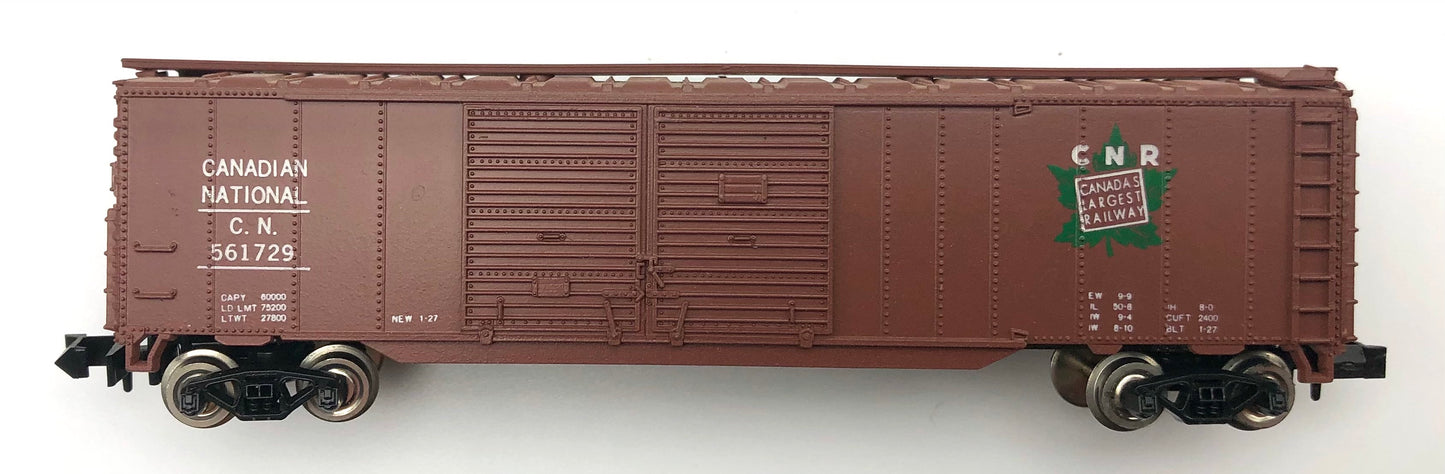 MRC N Scale 7034 Canadian National CN561729 50' Double  Door Boxcar