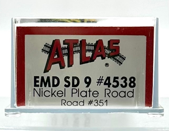 Atlas/Kato N Scale  4538 Nickel Plate Road  EMD SD9 DC Locomotive 351