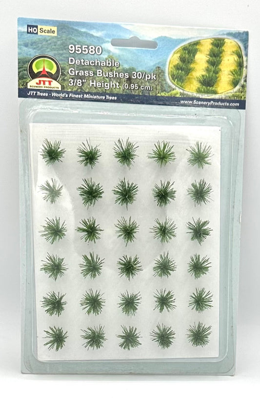 JTT Scenic Products 95580 HO Scale Detachable Grass Bushes 30/pk 3/8" Height