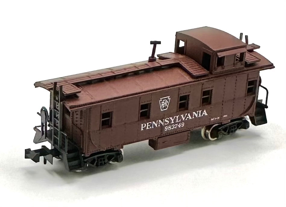 Atlas N Scale Pennsylvania Offset Cupola Caboose Rivet Sided 983749.