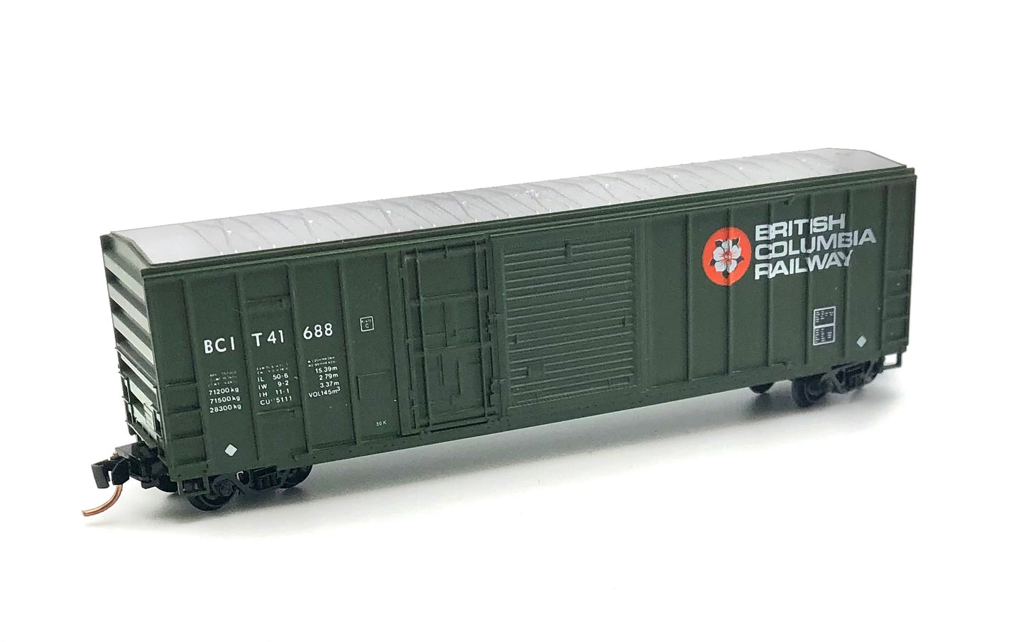 Mirco-Trains MTL N Scale British Columbia 4 Door Boxcar BCRX 40126