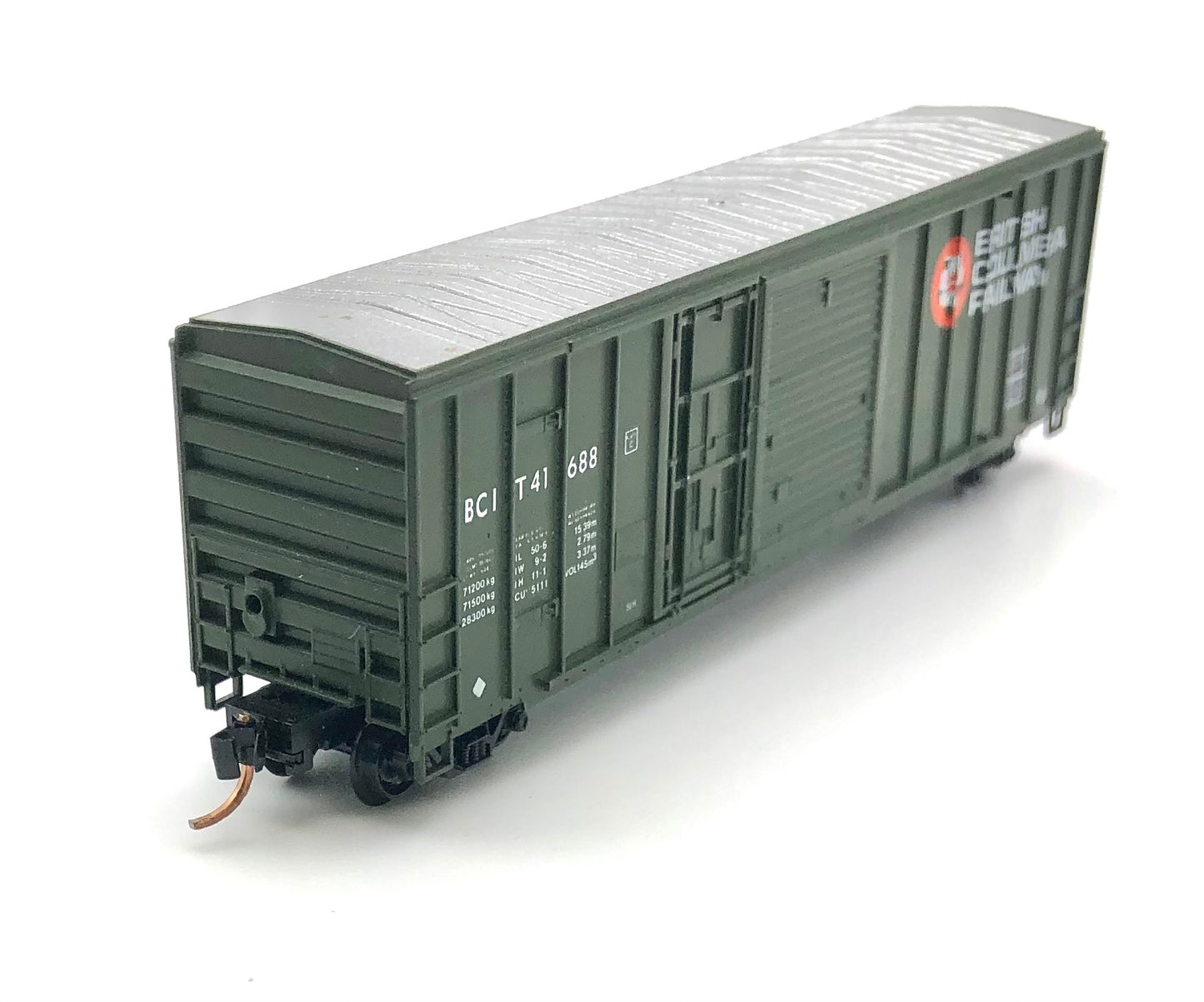 Mirco-Trains MTL N Scale British Columbia 4 Door Boxcar BCRX 40126