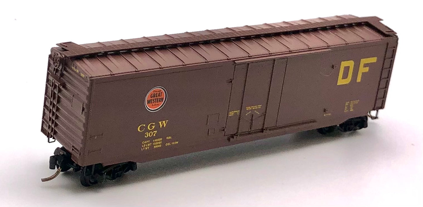 Micro Trains MTL N Scale 32300 Chicago Great Wester 50'' STD. Boxcar Single Door