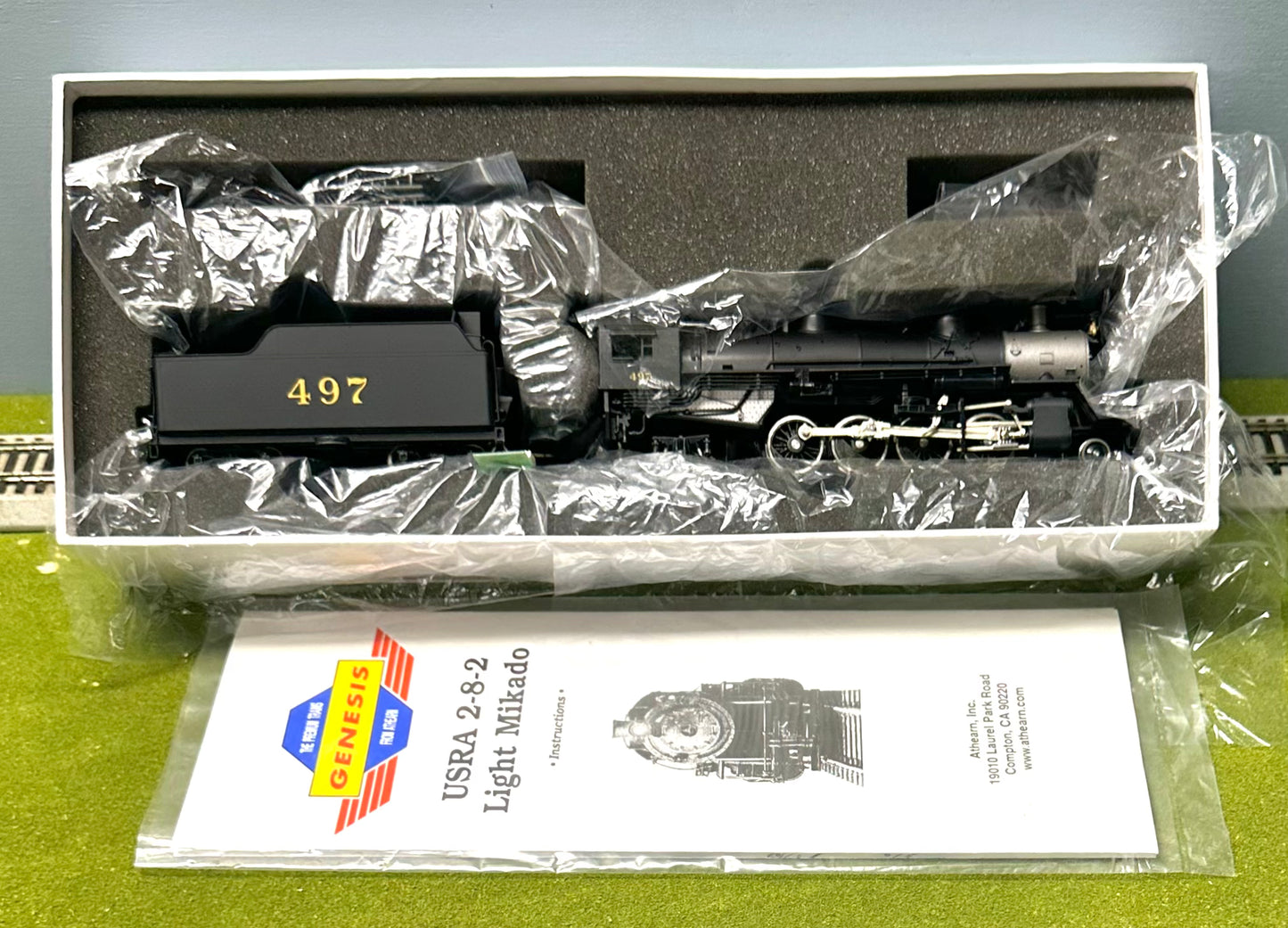 Athearn Gensis HO Scale USRA 2-8-2 Light Mikado Seaboard Airline. DC Steam Locomotive