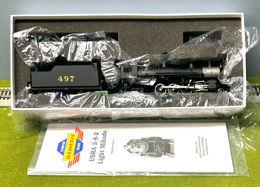 Athearn Gensis HO Scale USRA 2-8-2 Light Mikado Seaboard Airline. DC Steam Locomotive